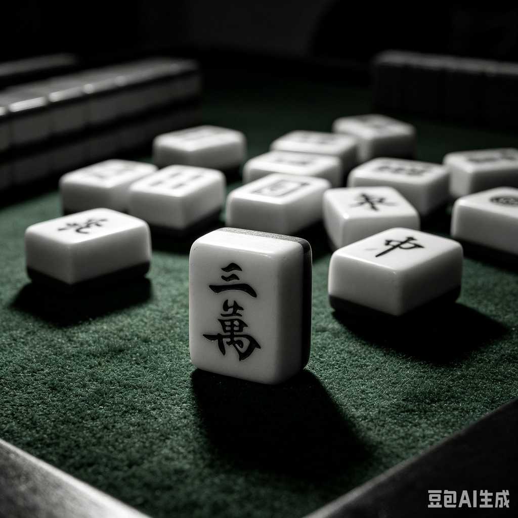 printed logo mahjong set