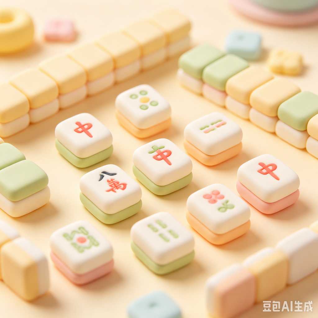 floral design mahjong set